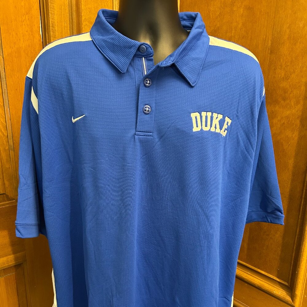 NWT Duke Fit Dry Royal Blue Polo